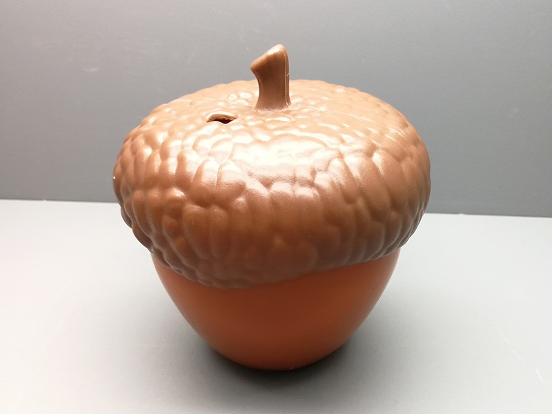 儿童益智玩具吹塑松果 可拆卸开盖松果小存钱罐玩具